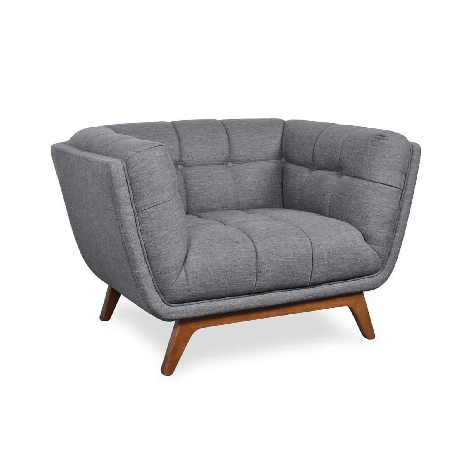 Mid-Century Modern Allen Seaside Gray Lounge Chair