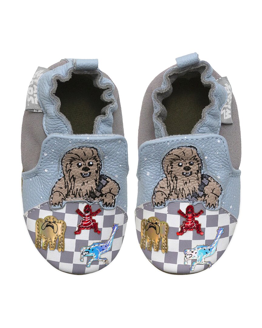 Robeez Star Wars Chewbacca Leather Soft Sole, 12-18M, Blue