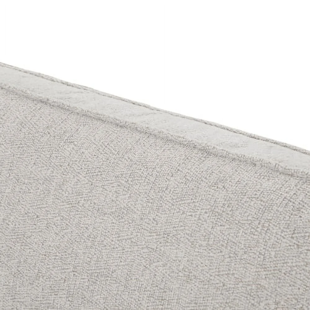 BSHTI Living Room Upholstered Sofa with high-tech Fabric Surface/ Chesterfield Tufted Fabric Sofa Couch, Large-White.