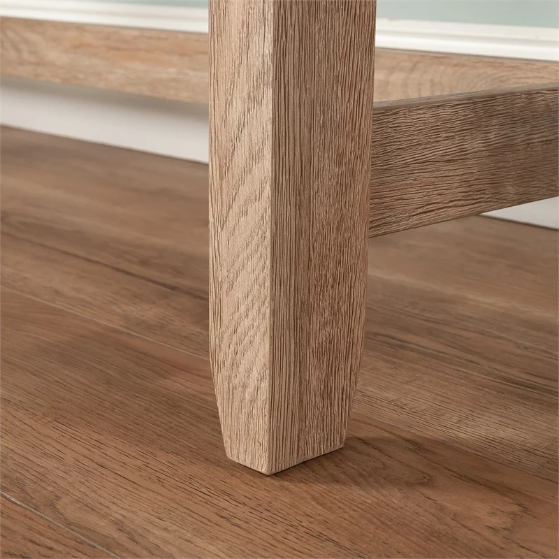 UrbanPro Modern Engineered Wood Writing Desk in Brushed Oak Finish