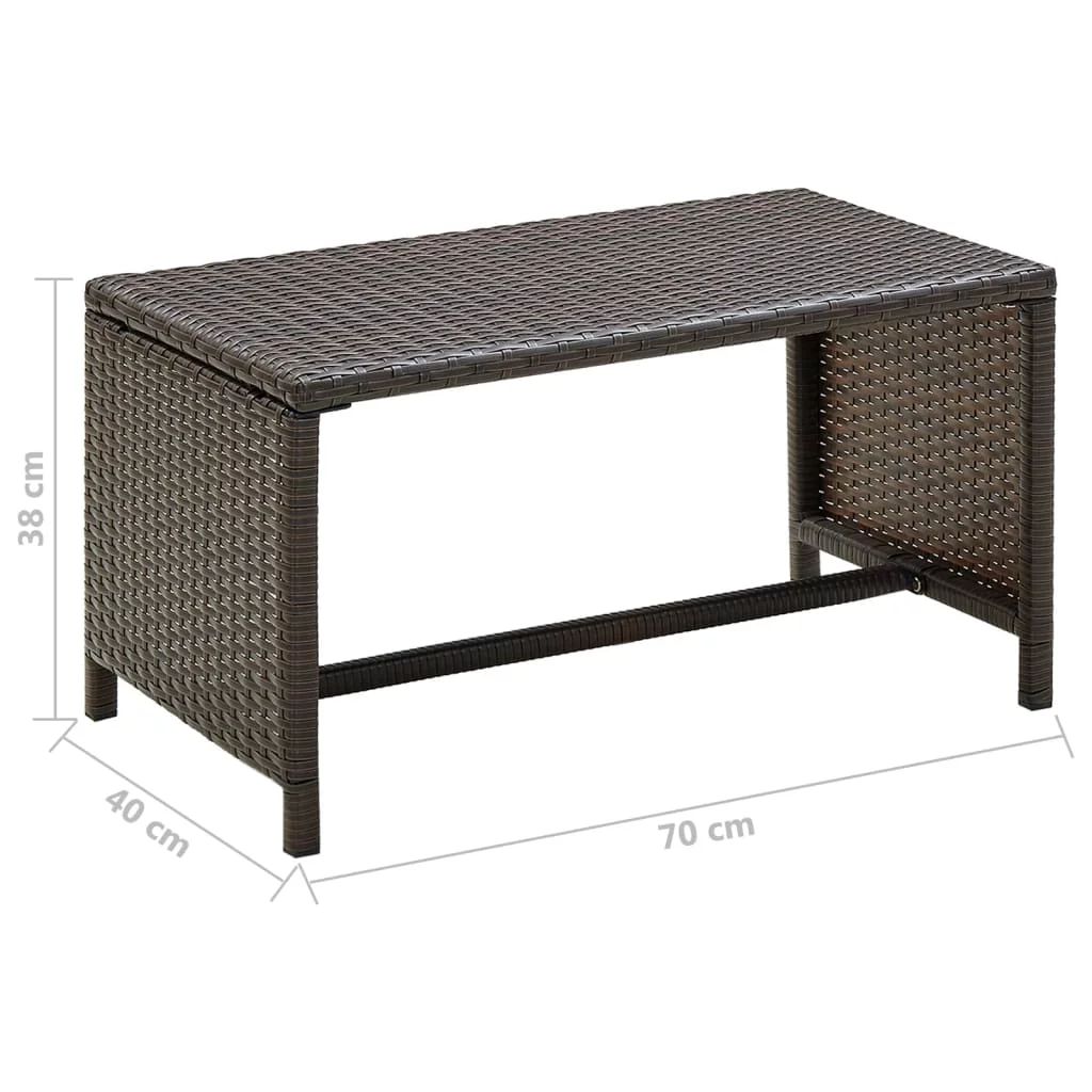 Aibecy Coffee Table Brown 27.6