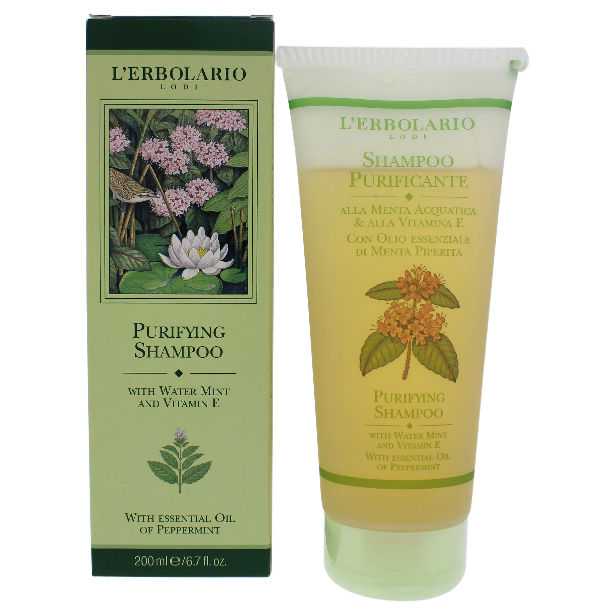Purifying Shampoo by LErbolario for Unisex - 6.7 oz Shampoo