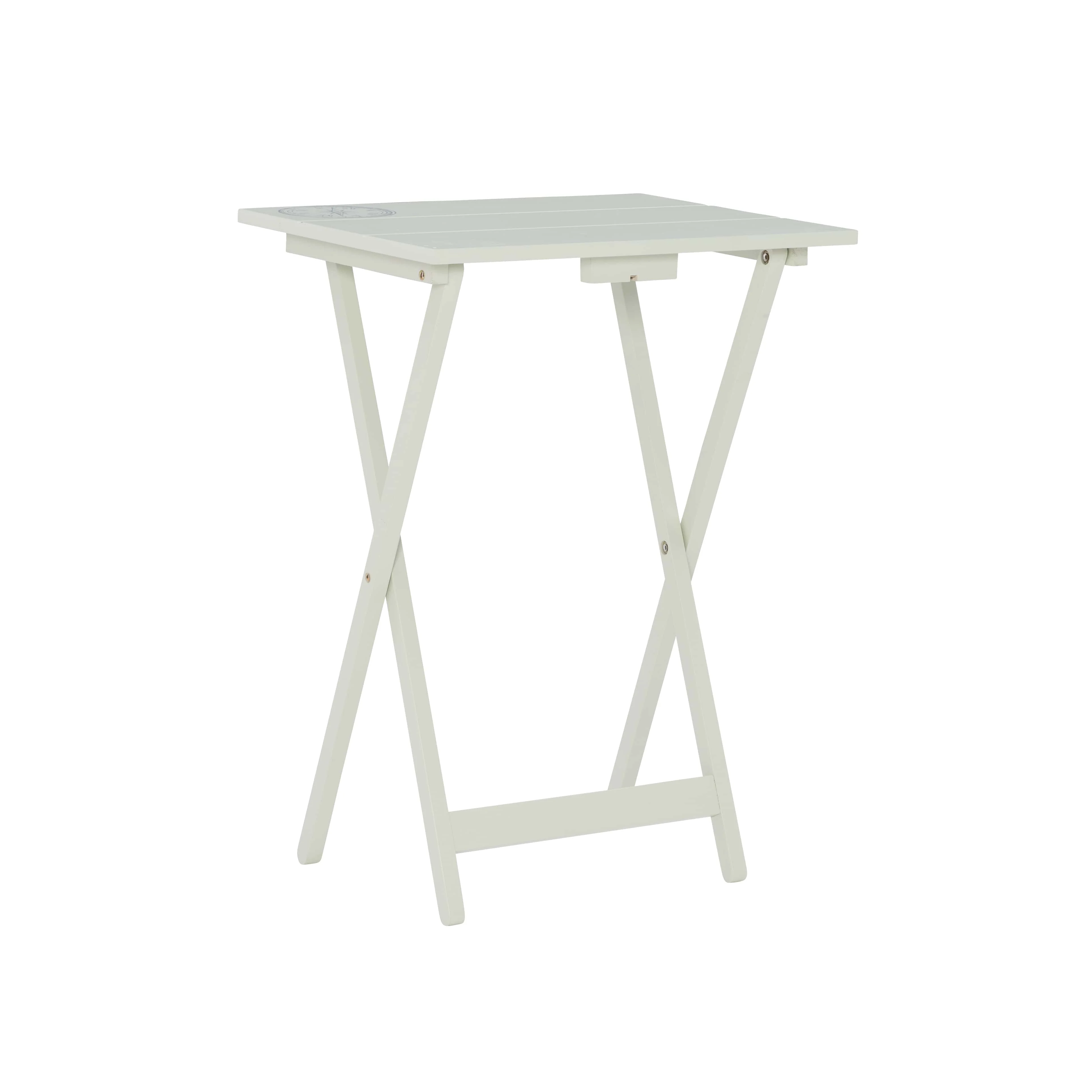 Linon Girard Folding Tray Table Set, 26.38