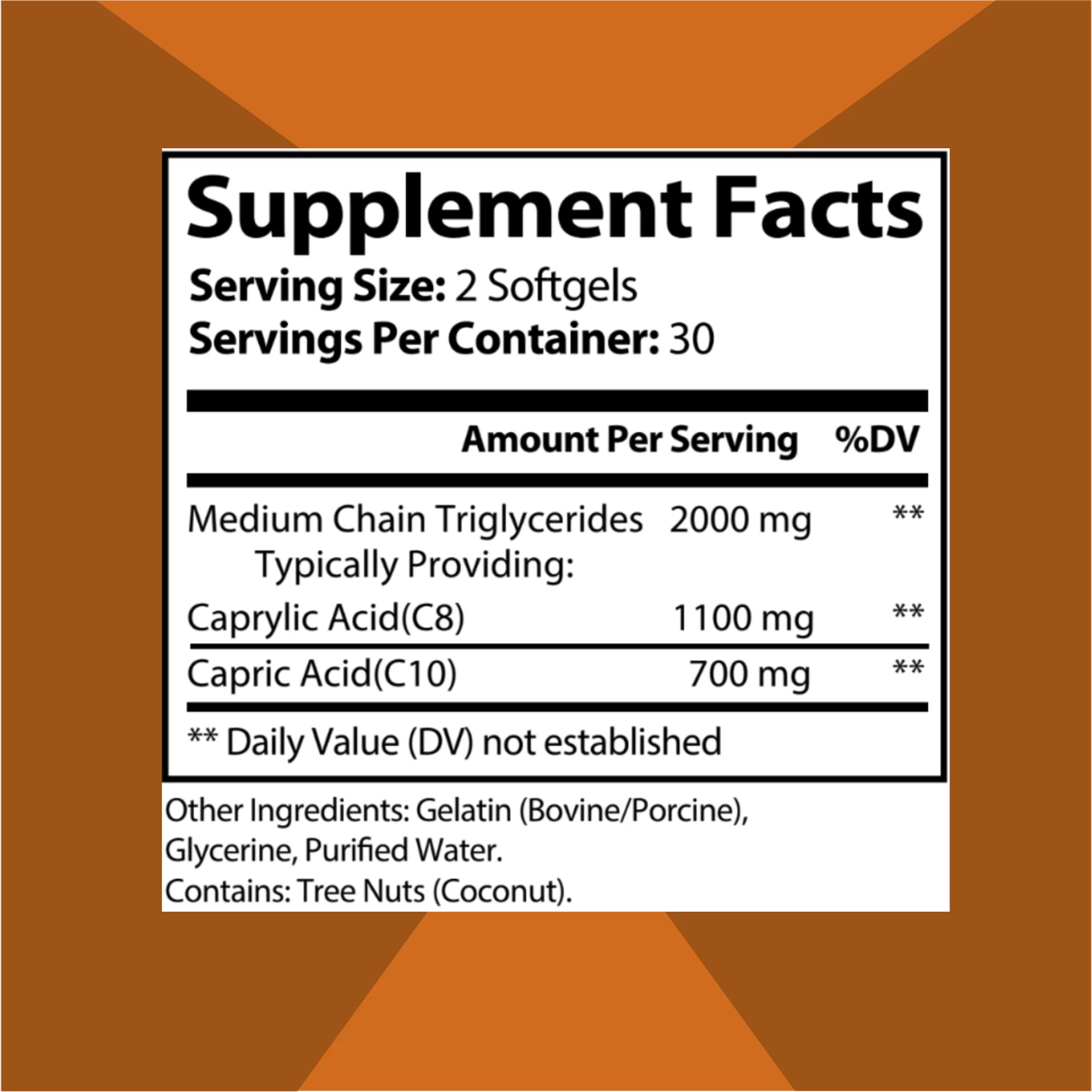 MCT OIL SOFTGELS (2 Pack)