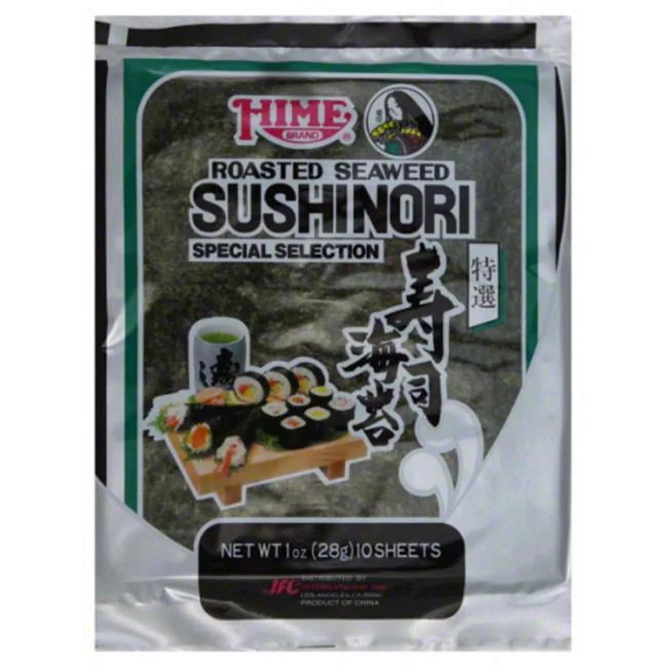 Hime Tempura Batter Roasted Seaweed Sushinori Wrap, 1 Ounce-10 per pack -- 12 packs per case.