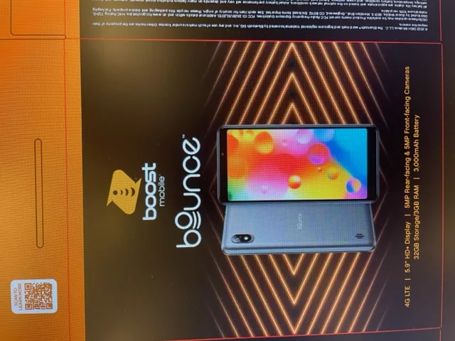 Boost Mobile Bounce 4G, 32GB, Black - Prepaid Smartphone