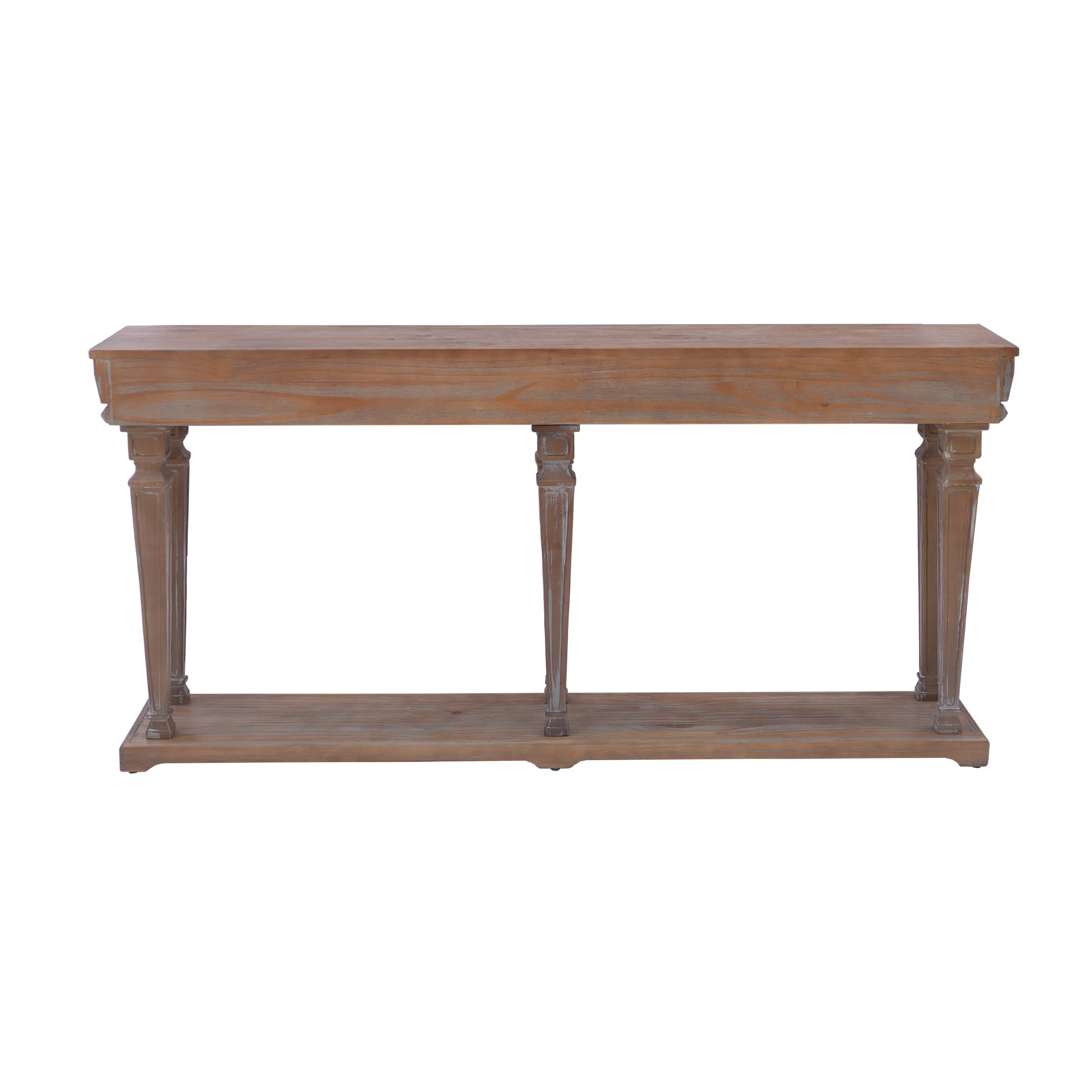 Benjamin Long Console Table, Weathered Driftwood