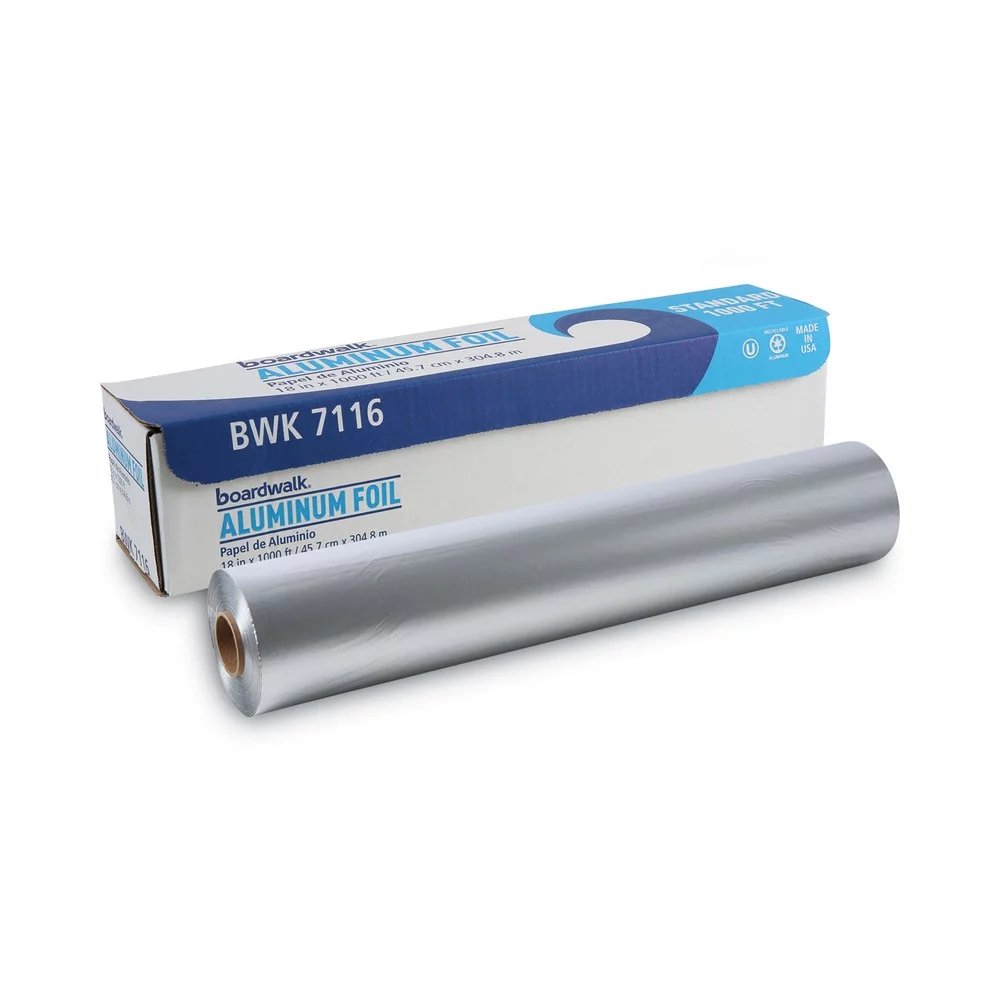 Boardwalk BWK7116 18 in. x 1000 ft. Standard Aluminum Foil Roll (1/Carton)