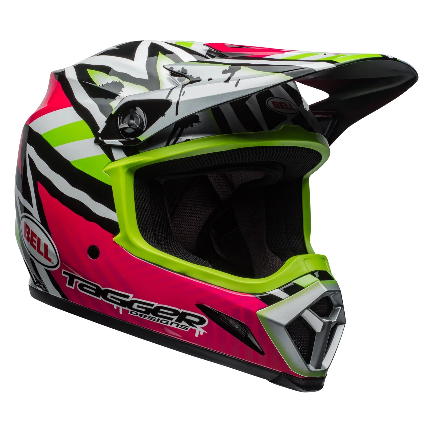 Bell 7100895 - MX-9 MIPS Tagger Asymmetric 2X-Large Pink/Green Off-Road Helmet