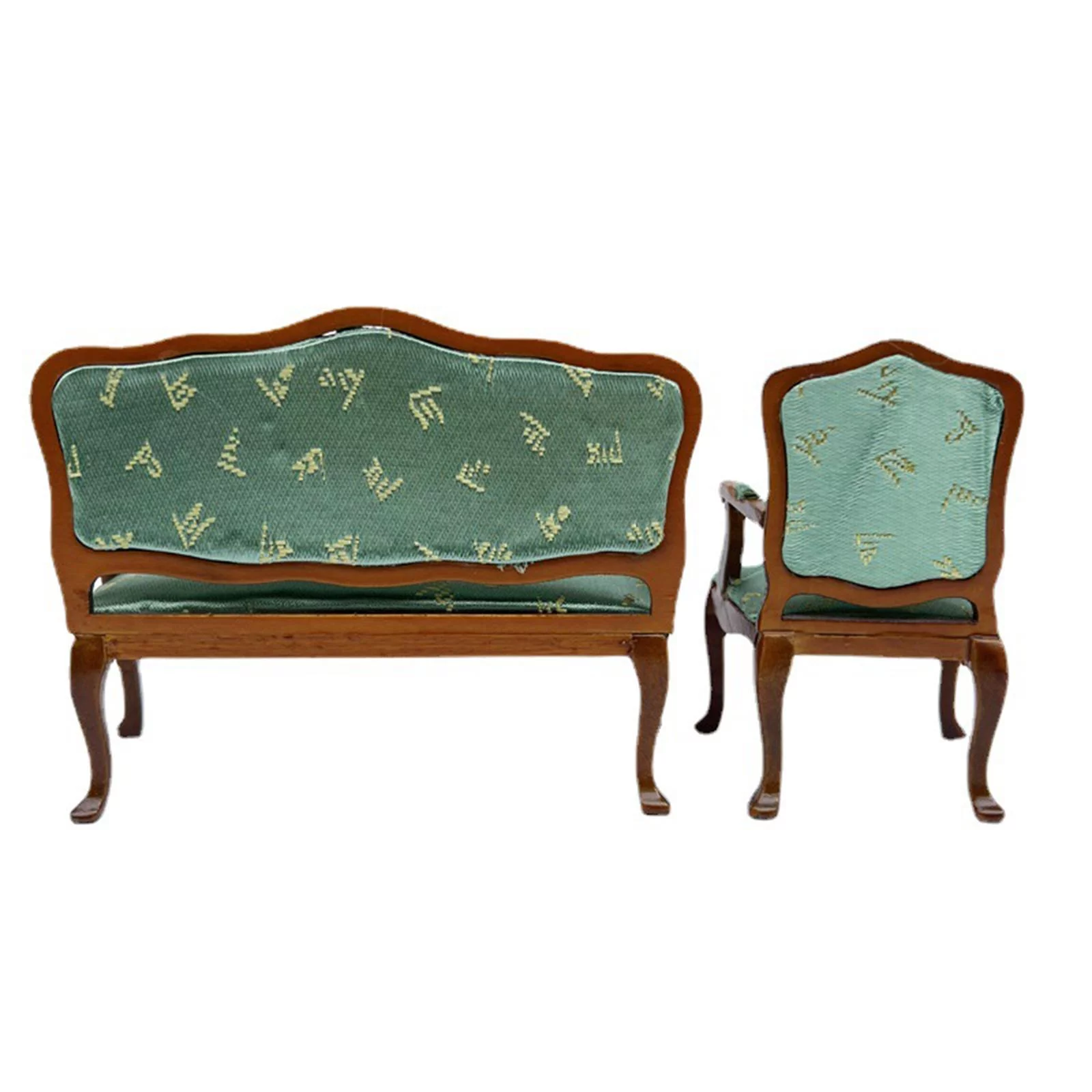 3Pcs Simulation Armchairs Couch Sofa Chair,Doll House Scenery Living Scene Furniture,Home Bedroom Model Toys,1:12 Scale