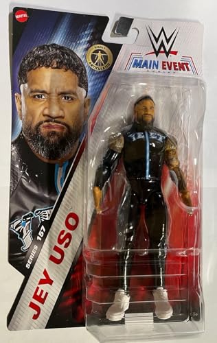 Mattel WWE Rhea Ripley Action Figure, Main Event Series #153 6-inch Collectible with 10 Articulation Points & Life-Like Look