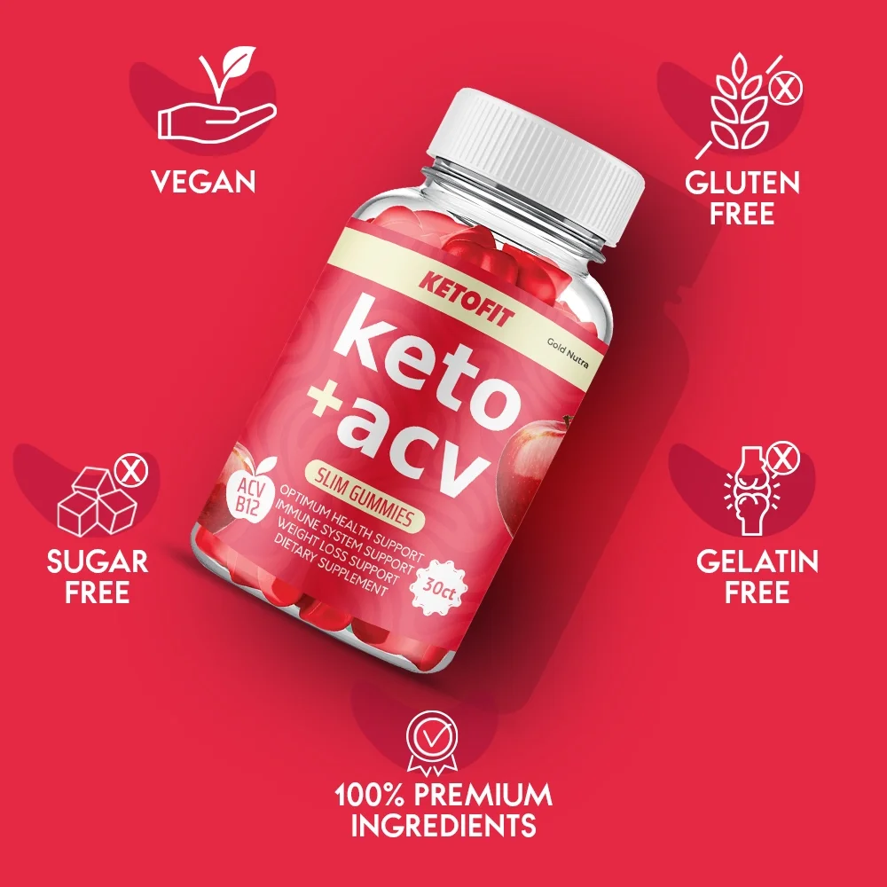 (2 Pack) KetoFit Keto ACV Gummies, Maximum Strength, Apple Cider Vinegar, 2 Month Supply Dietary Supplement