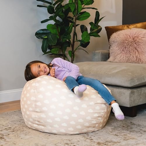 Big Joe Classic Bean Bag Chair, Sapphire Smartmax, Durable Polyester Nylon Blend, 2 feet Round