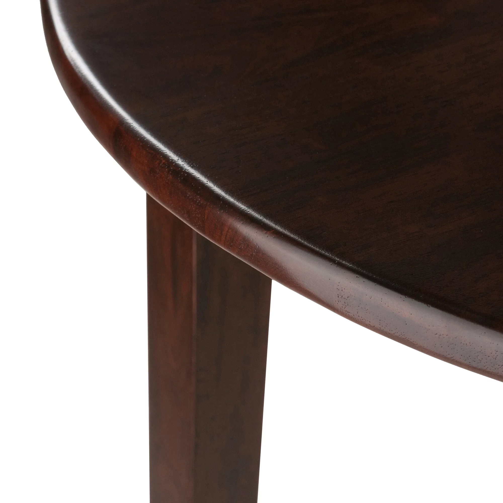 Winsome Wood Clayton Round Drop Leaf Dining Table, Walnut Finish