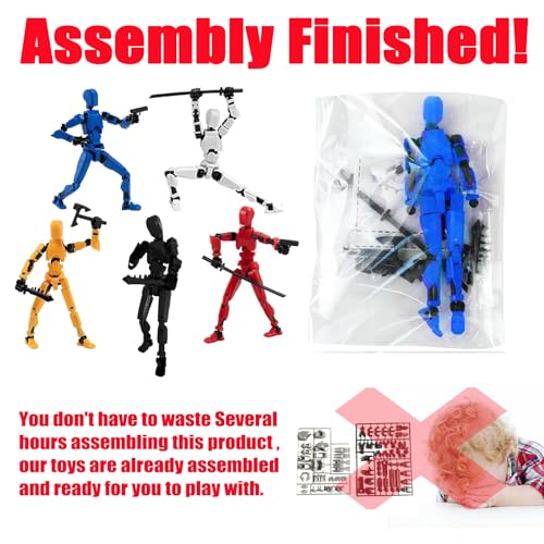 Titan 13 Action Figure,2025 New Lucky Robot 13 Action Figures,3D Printed Action Figure,Dummy Robot 13 Action Figures Desktop Decorations Game Gifts (9 pcs)