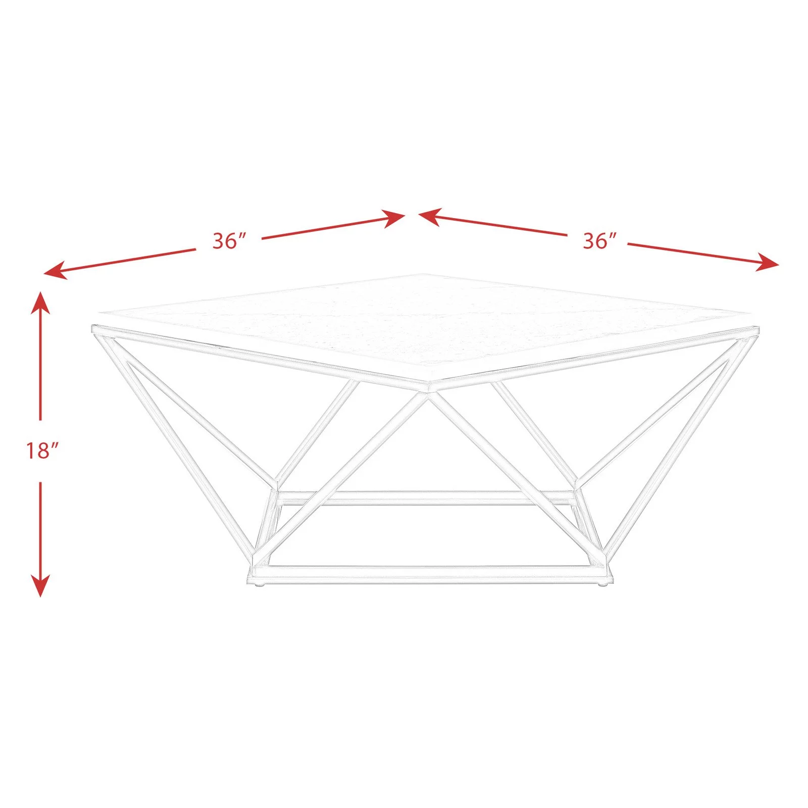 Picket House Furnishings Conner Square Coffee Table