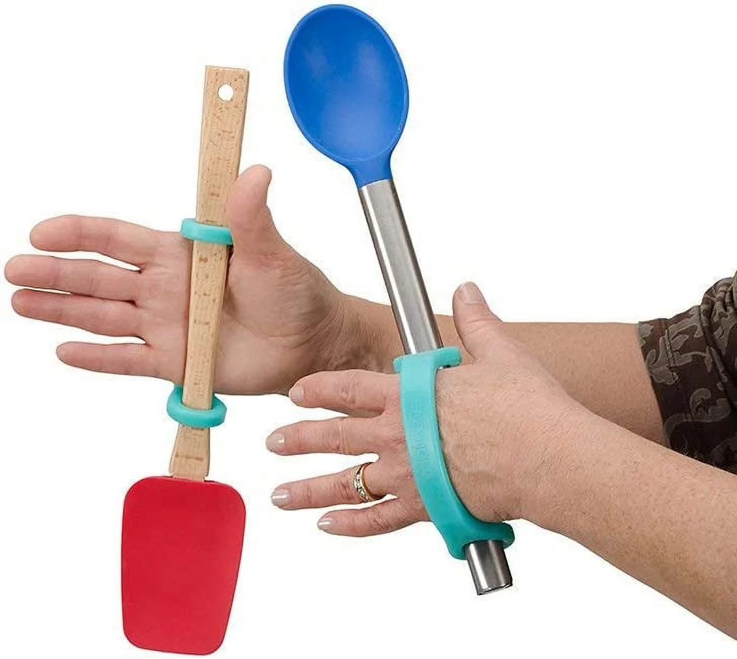 EazyHold Therapist/Teacher Grip Assist (7 Pack) Universal Cuff- Adaptive Utensils