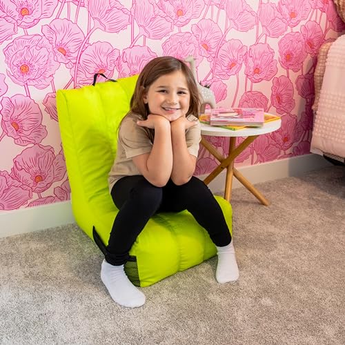 Big Joe Video Lounger Bean Bag Chair, Tangerine Smartmax, 2 feet