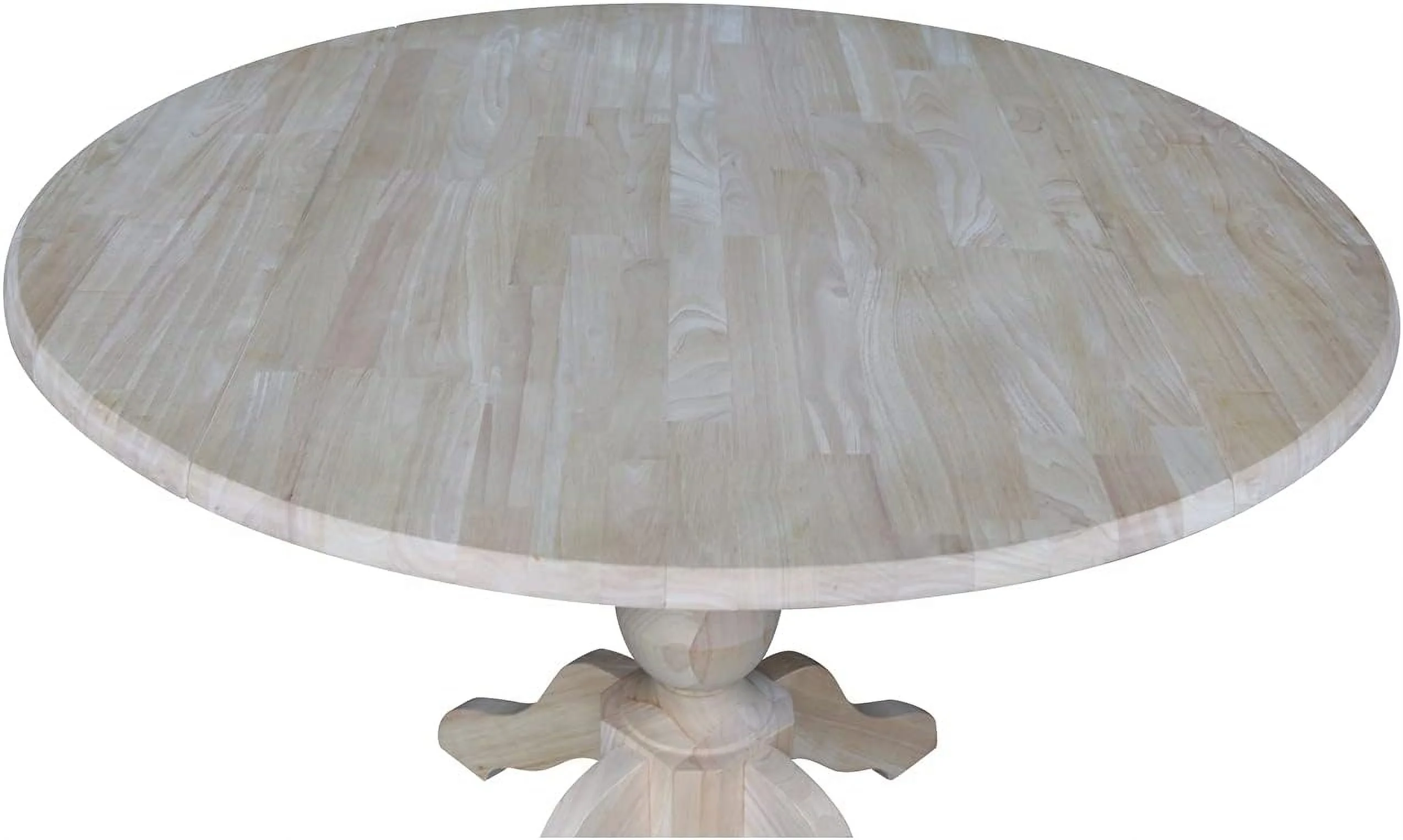 Round Dual Drop Leaf Pedestal Table-30.3
