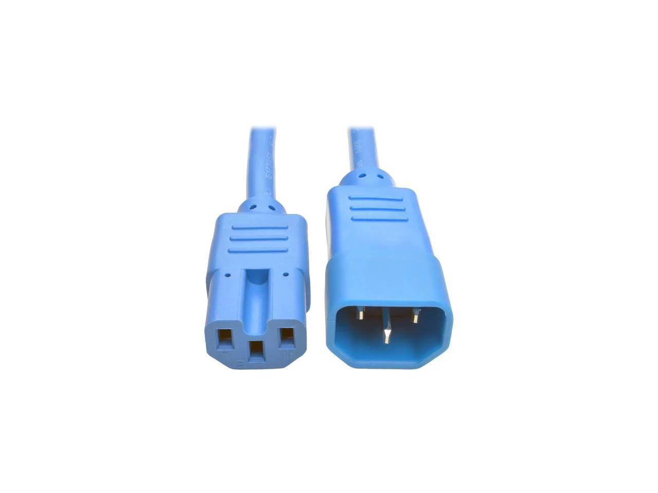 Tripp Lite Heavy-Duty Computer Power Cord, 15A, 14 AWG (IEC-320-C14 to IEC-320-C15), Blue, 6 ft. (P018-006-ABL)