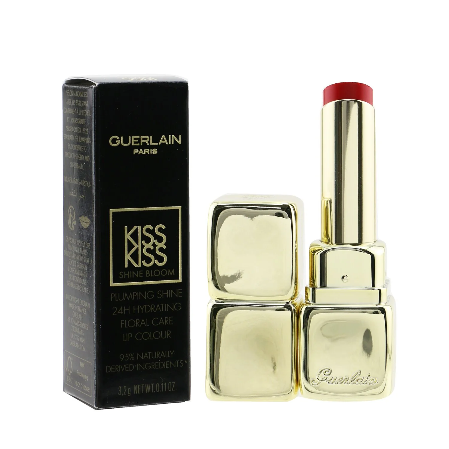 Guerlain KissKiss Shine Bloom Lip Colour - # 739 Cherry Kiss  3.2g/0.11oz