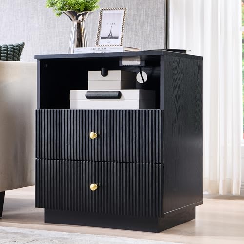 Fluted Dresser for Bedroom, 48