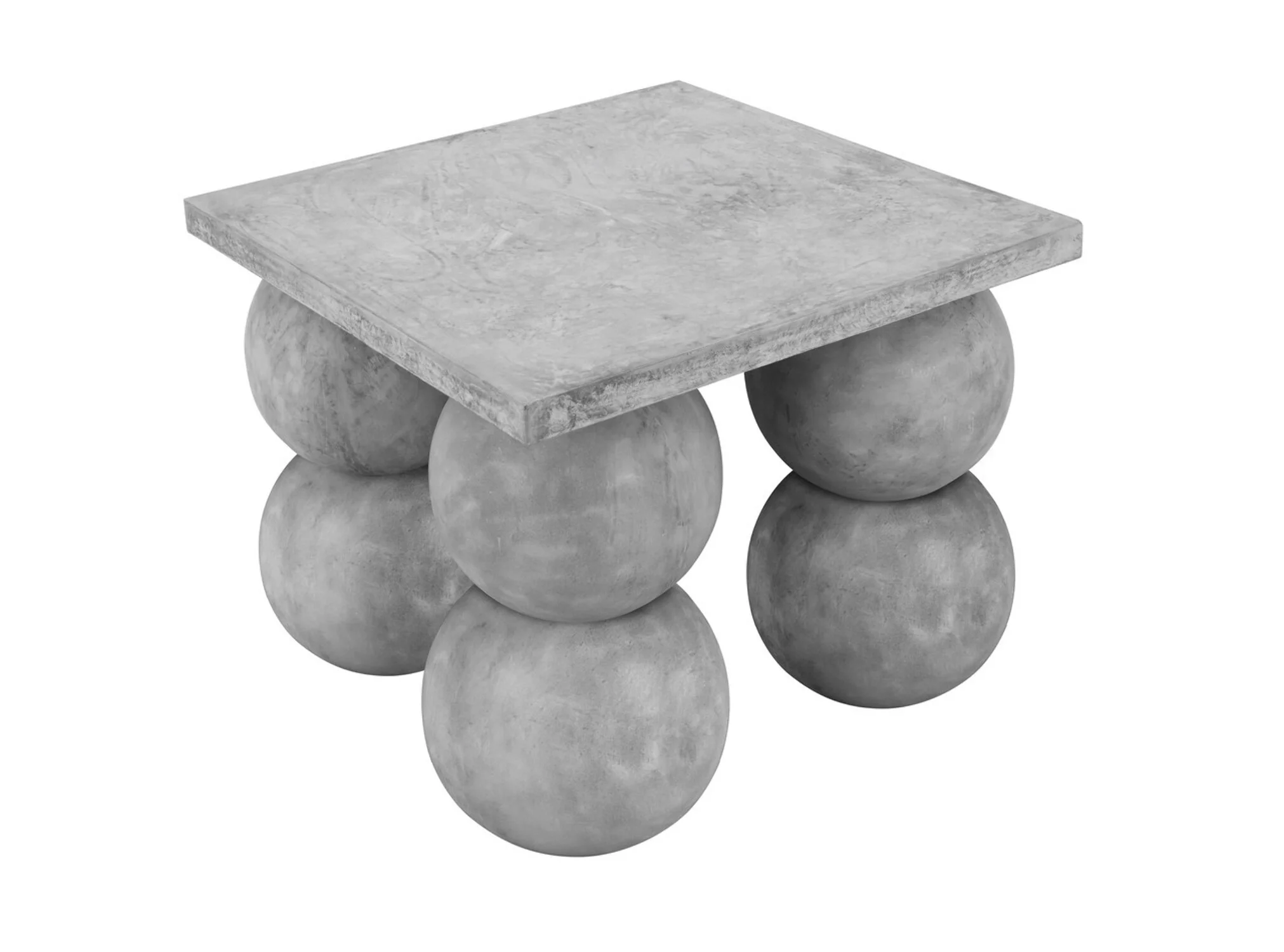 Shatana Home Dani Square Console Small in Light Grey Concrete
