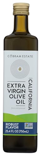 Cobram Estate Mild 100% California Extra Virgin Olive Oil, First Cold Pressed, Non-GMO, Keto Friendly, High in Antioxidants, Sweet & Mellow, 750ml Bottle (California Mild, 750 ml (Pack of 1))