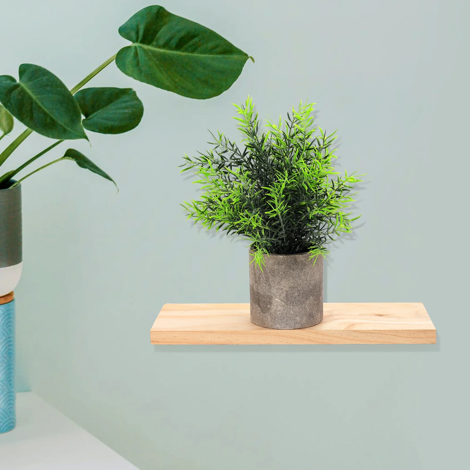 3 Sets of Living Room Wall Floating Shelf Kitchen Wall-mounted Wooden Floating Shelf Kit