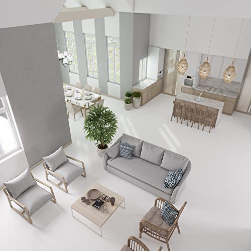 Lucida Surfaces Luxury Vinyl Flooring Tiles | Interlocking Flooring for DIY Installation | 10 Wood-Look Planks | MaxCore Ultra | 24.5 Sq. Feet (10 Planks, Andesite, 10)