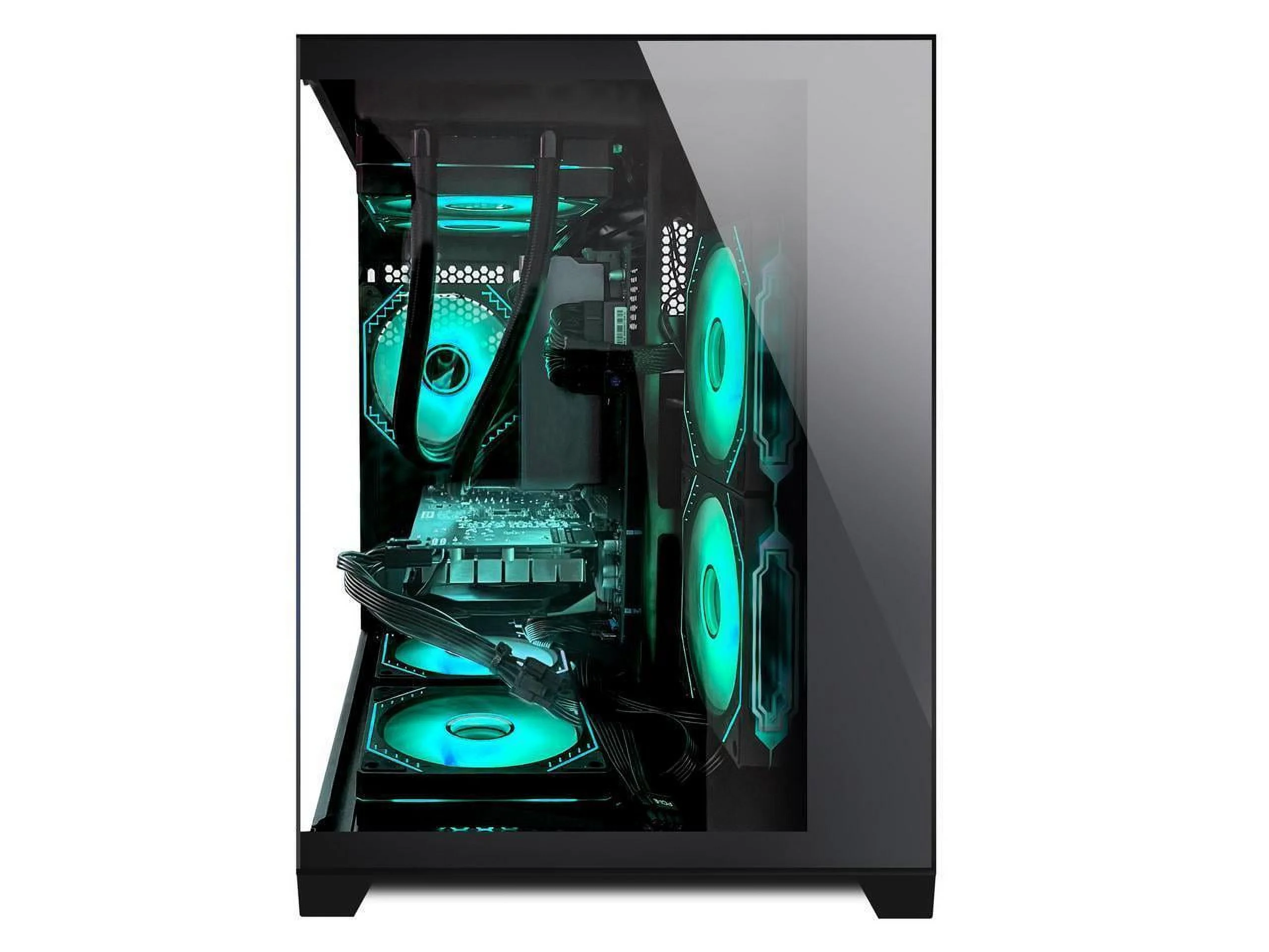 Orangexin Gaming PC -AMD Ryzen 5 5600X 3.7 GHz-RTX 4060TI 16GB-32GB DDR4 RAM-1TB M.2 +1TB SATA SSD-240 Liquid Cooler -WIFI &Bluetooth -RGB Fans-Windows 11 Pro Desktop Computer-Black