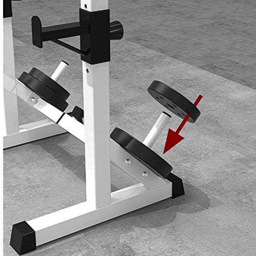 Barbell Rack Stand - Multifunctional Adjustable Squat Rack, Heavy-Duty Dumbbell Rack，Strength Training Dip Station, Home Gym Equipment Max Load 550lbs