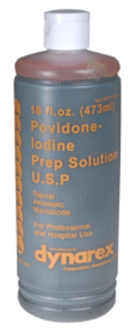 Dynarex Povidone-Iodine Prep Solution 16 oz (Pack of 4)