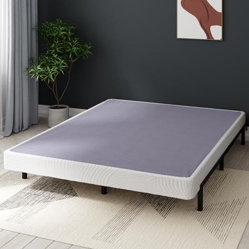 ZINUS Edgar 4 Inch Wood Box Spring, Mattress Foundation, Sturdy Wood Structure, Low Profile, Easy Assembly, King