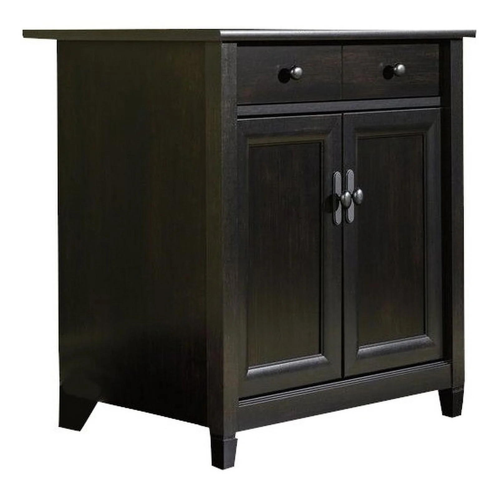 Sauder Edge Water Utility Cart/Stand, Estate Black Finish