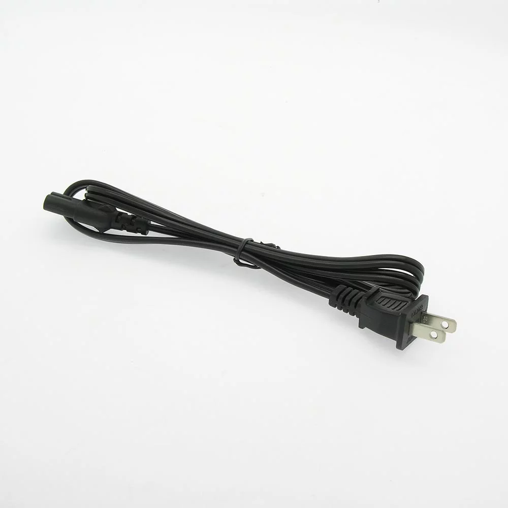 3ft (Feet) 18AWG AC Power Cord Cable w/o Polarized, 10A (NEMA 1-15P to IEC-320-C7), 20 Pack
