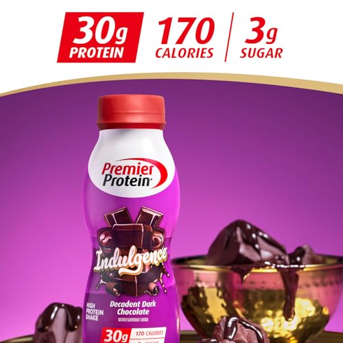 Premier Protein Indulgence Protein Shake, 30g Protein, 3g Sugar, Salted Caramel Truffle, 11.5 fl oz, Pack of 12