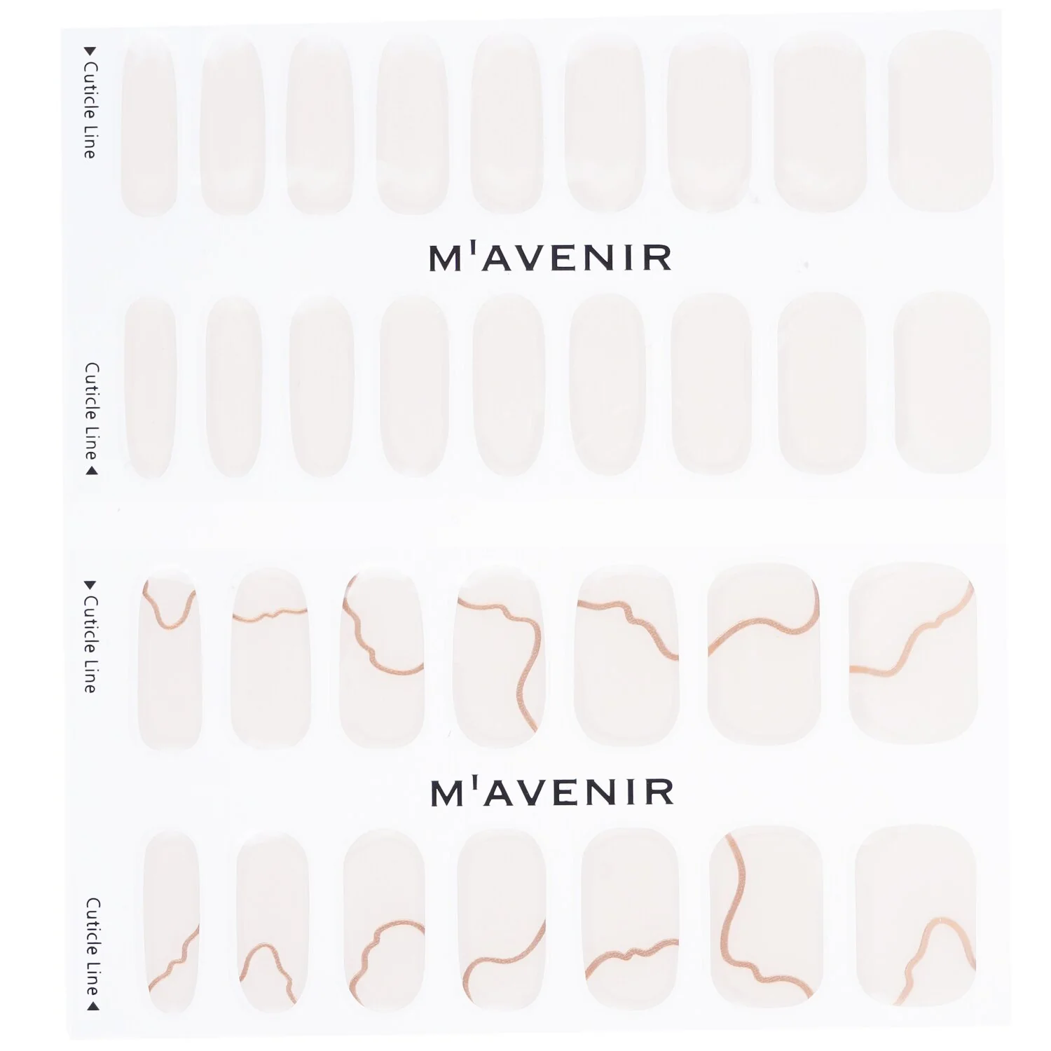 Mavenir Nail Sticker (Pink) - # Glass Soft Pink Nail  32pcs