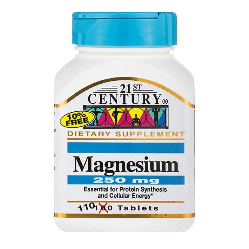 21st Century Magnesium 250mg Tablets, 110 Ea, 6 Pack
