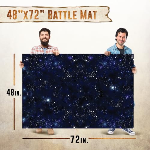 Battle Game Mat - 48x48 - Dungeons Tabletop Dragons Dice Role Playing Map - Wargaming RPG Warfare 40k Flames War - Reusable Miniature Figure Board Games - Warhammer Gaming Vinyl Mat