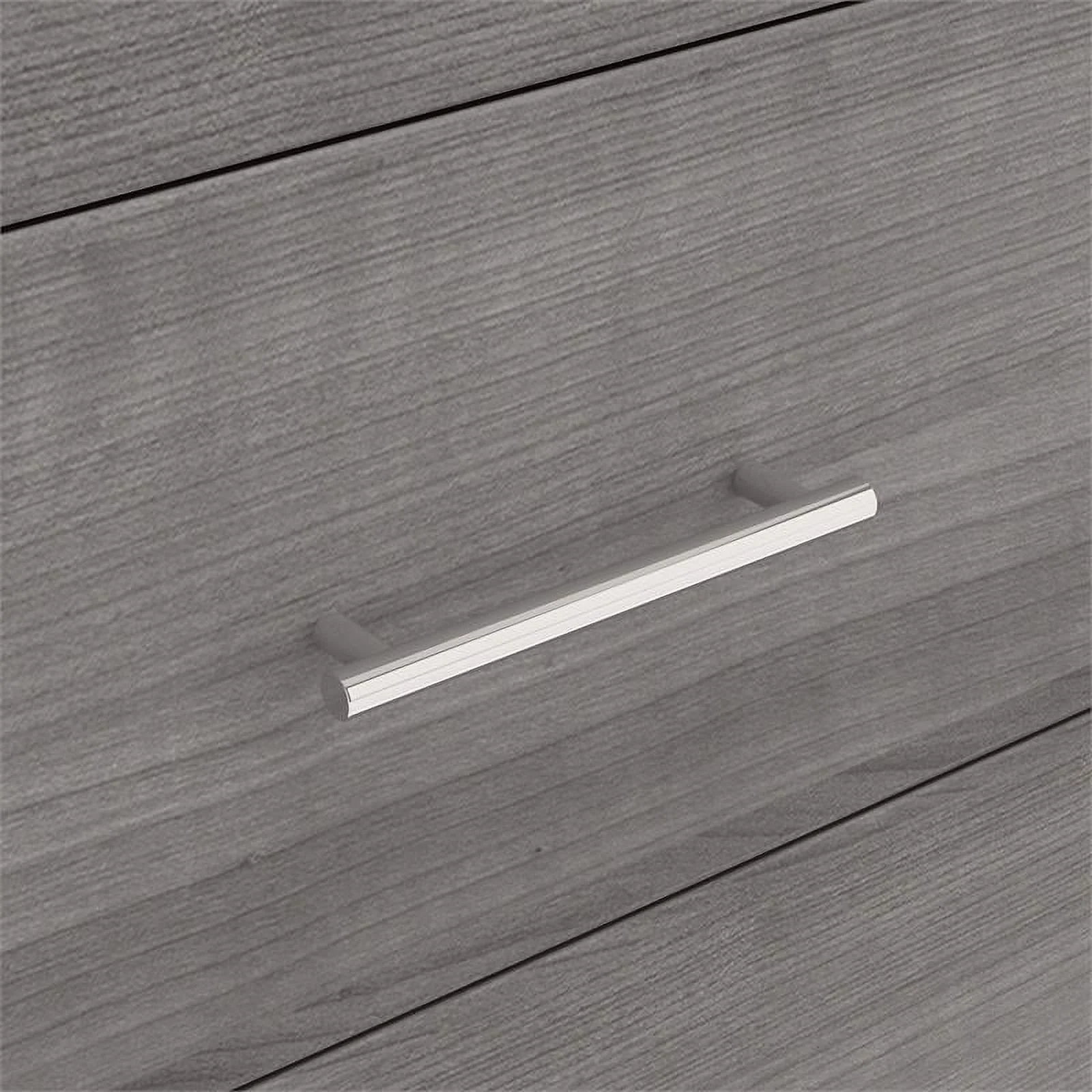 Pemberly Row Tall Sideboard Buffet Cabinet in Platinum Gray - Engineered Wood