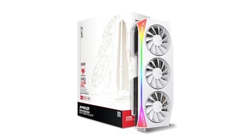 XFX Swift AMD Radeon RX 9060 XT OC White Gaming Edition with 8GB GDDR6 HDMI 2xDP, AMD RDNA 4 RX 9060XT RX-96TSW8GWQ