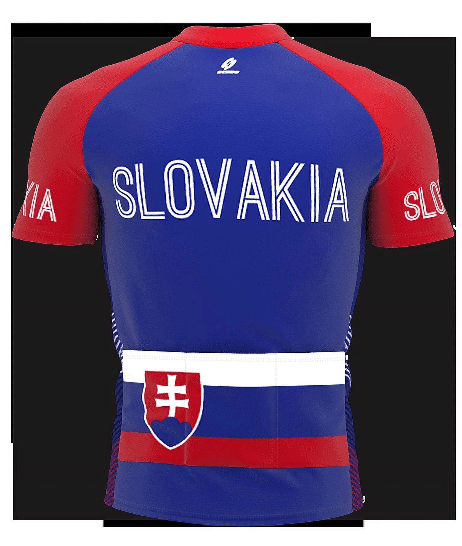 Slovakia Full Zipper Bike Short Sleeve Cycling Jersey  for Men - Size XL