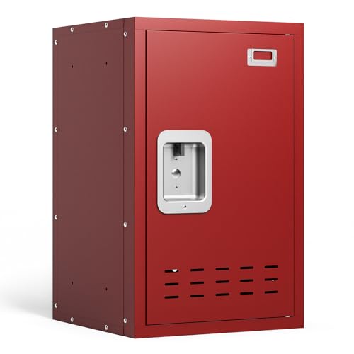 KAER Metal Locker, Lockers, Storage Locker, Lockable Storage Cabinet, Small Metal Locker, 24