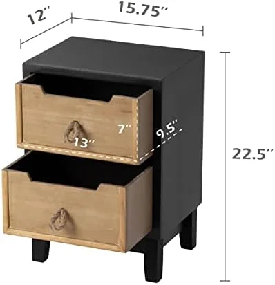 GEROBOOM Farmhouse 3 Drawers Dresser with 1 Door   Chest of Drawers Closet Organizers and  Cabinet for for Bedroom  Living Room  Kitchen Entryway  Natural Wood Color&Black
