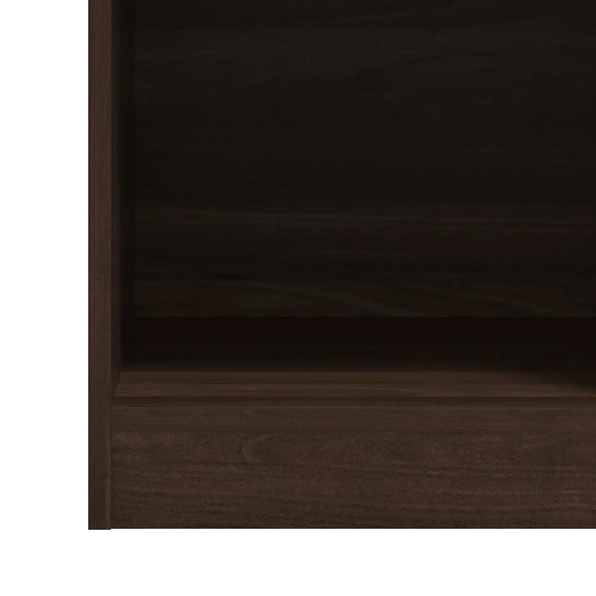 Mainstays Ardent Open Shelf Nightstand, Dark Walnut