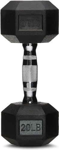 Amazon Basics Rubber Hex Dumbbell Hand Weight