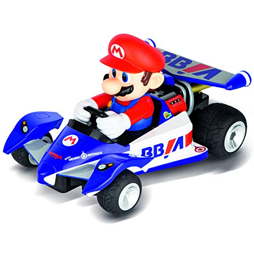 Carrera RC 370162108X Official Licensed Mario Kart Yoshi Race Kart 1:16 Scale 2.4 GHz Splash Proof Remote Control Car Vehicle with Sound and Body Tilting Action - Kid Toys