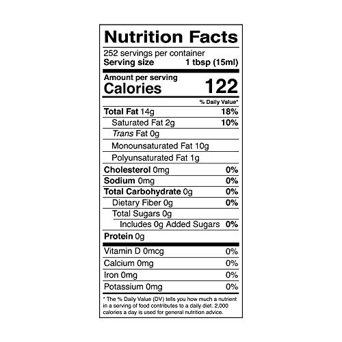 Kevala Organic Extra Virgin Olive Oil – 128 fl oz – Gallon Olive Oil – Extra Virgin Olive Oil Cold Pressed – Organic Olives – Oil Olive – Olive Oil Bottle