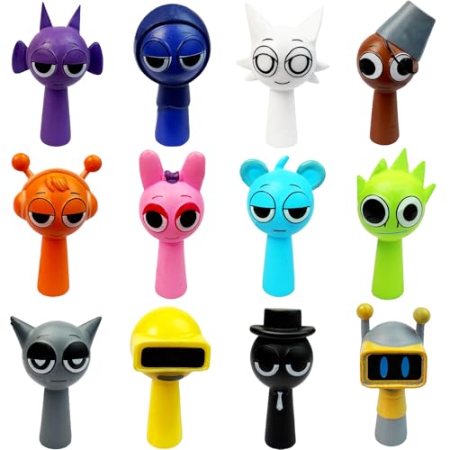 Sprunki Action Figures Mystery Box, Sprunki Mystery Box,Office Room Figurine Decor for Adults (Colorful-24Pcs)